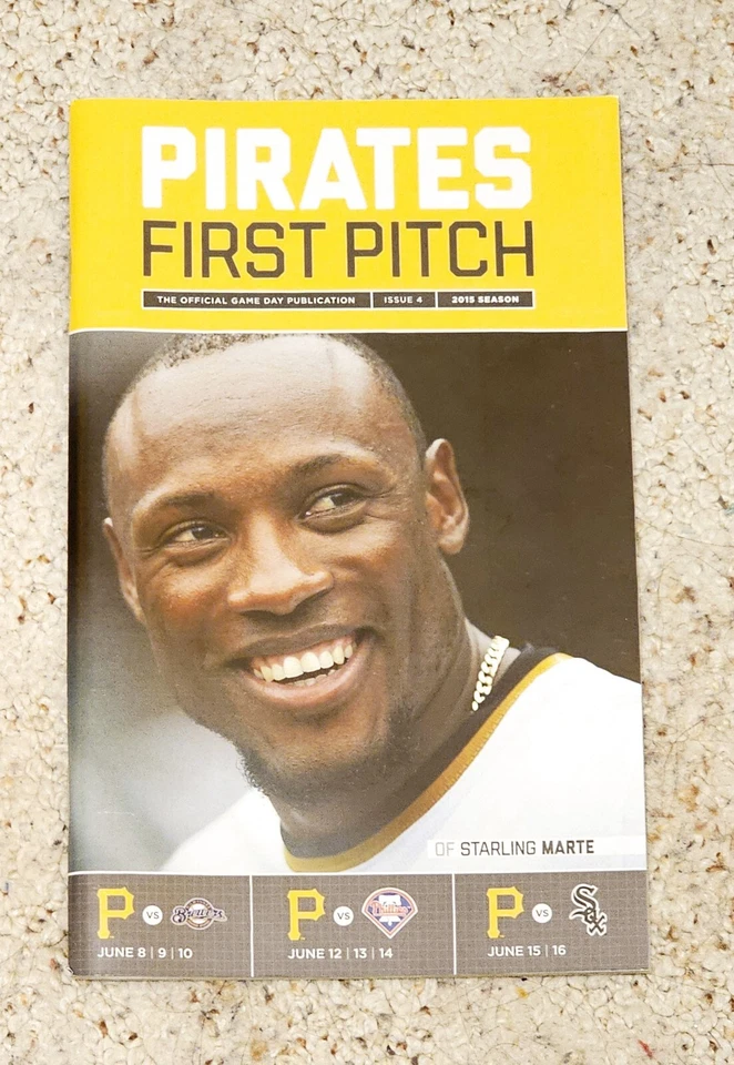STARLING MARTE~FIRST PITCH MAGAZINE 2015~PITTSBURGH PIRATES~NEW - Image 1 of 1