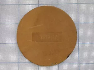 Vintage YAMAHA patch 70s-80s biker motorcycle motocross birtbike Leather ROUND3 - Foto 1 di 1