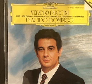 Placido Domingo - Verdi & Puccini (Deutsche Grammophon 413 785-2) CD. CD37 - Foto 1 di 1