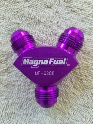 MAGNAFUEL/MAGNAFLOW FUEL SYSTEMS #MP-6288 Y-Fitting - 3 #8an Foto 1 de 2