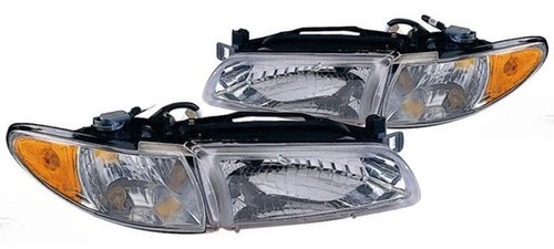 / FIT FOR 1997-03 PONTIAC GRAND PRIX New Replacement Headlight Assembly PAIR Foto 1 de 1