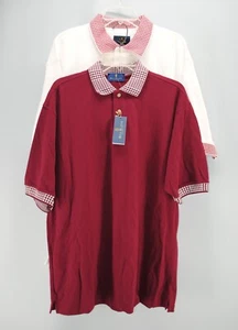 Alabama Crimson Tide Houndstooth LOT OF 2 Polo Shirts Mens Large Short Sleeve - Picture 1 of 23