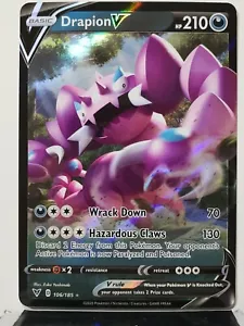 HOLO Drapion V 106/185 - Casi Nuevo/M - Tarjeta Pokémon Escudo Espada Voltaje Vivo - Imagen 1 de 2