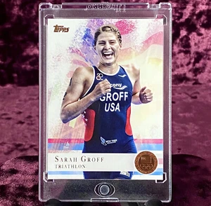 Sarah Groff 2012 Topps Olympic BRONZE Parallel RC #72 MINT USA Triathlon Legends - Picture 1 of 2