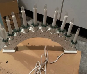 4x weihnachtsleuchter 10 Elektrische Kerzen Leuchter - Bild 1 von 3