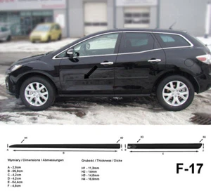 Seitenschutzleisten schwarz für Mazda CX-7 SUV Kombi vor facelift 11.2006-8.2009 - Bild 1 von 4