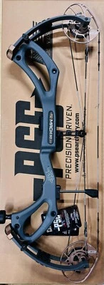 PSE Mach 30 EC2 80 Pound RH Charcoal Bronze Carbon Hunting Bow New - Image 1 of 2