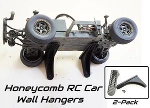 Honeycomb RC Car Wall Hangers for 1/8 buggy or 1/10 Monster Truck / Drag Car - Picture 1 of 3