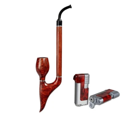 Vauen Pfeife Enzian Weißpunktedition + Necuma Pfeifenfeuerzeug - Bild 1 von 4