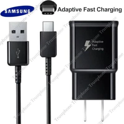 Cargador rápido adaptativo y cable USB-C para Samsung Galaxy A51 A14 A13 5G A03S A12 Foto 1 de 4