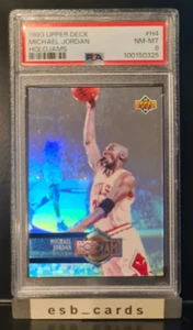 1993-94 Upper Deck Basketball Michael Jordan Bulls Holojams #H4 PSA 8 - Picture 1 of 3