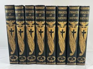 Progress of Nations Lot of 8 Hardcovers 1937 1-4, 6-8, 10 Story of World Peoples - Picture 1 of 20