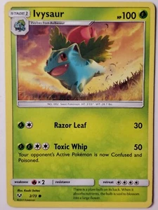 Tarjeta Pokémon Ivysaur 2/73 PL - Shining Legends Sun Moon $2 envío plano - Imagen 1 de 3