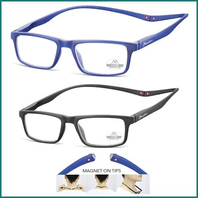 Occhiali da lettura uomo donna con calamita montana vista graduati presbiopia pc - Immagine 1 di 4