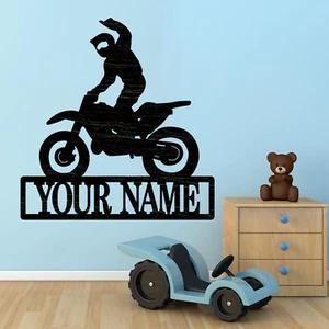 Dirtbike cut out Wood plaque sign,wood Crafts,Craft supply, home decor - Picture 1 of 5