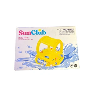 Sun Club Baby gelb Überdachung Sonnenschutz Pool Schwimmer Größe 26x26 - Bild 1 von 5