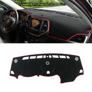 For Jeep Cherokee 14-23 black Non-slip Dash Board Cover Mat Dashboard Carpet 1p - Picture 1 of 8