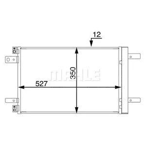 Mahle Air Conditioning Condenser with Dryer AC886000S - Aluminium - OEM Quality - Picture 1 of 2