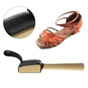 Suela de gamuza de madera alambre cepillo para zapatos zapatos zapatos de baile cepillo de limpieza calzado - Imagen 1 de 8