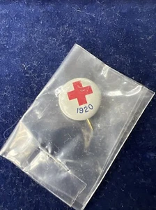 1920 WW1 "Croce Rossa" Donatore di Sangue Sweetheart/Spilla da Bavero, Celluloide, Spilla-Back - Foto 1 di 11