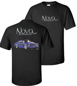 Nova SS by Chevrolet Men's Black T shirt Licensed - Picture 1 of 7