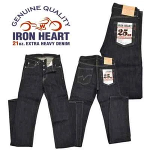 IRON HEART 666-XHS 25oz Selvedge Denim Slim Straight Jeans Size 29-40 Non-washed - Picture 1 of 10