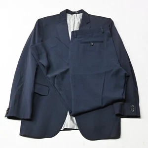 Banana Republic 38R 33x32 Navy Blue Cerruti 762150 Tailored Slim Wool Mens Suit - Picture 1 of 12
