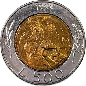 SAN MARINO. 1994, 500 Lire - Donna Felicissima, St. Marinus, Mt. Titano, Ex-Set - Picture 1 of 3