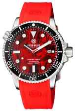 Deep Blue Master 1000 II Automatic Men's Diver Watch Red Abalone Dial - Red