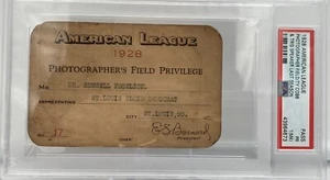 1928 Ticket Pass Babe Ruth 54 HR/Cobb Last YR 90 Records/Dickey Debut/Speaker⚾️ - Picture 1 of 5