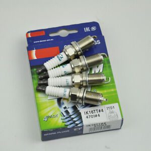 For New Set of 4 Genuine Denso Iridium TT Spark Plugs IK16TT / 4701