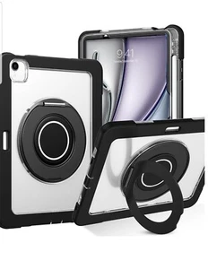 Case For iPad Air 6 Case 11 Inch M2(2024) with 360 Rotating Stand, Heavy Duty - Picture 1 of 9
