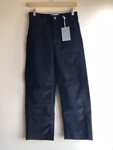 Everlane The Velluto a coste larghe pantaloni neri taglia 4 nuovi - Foto 1 di 18