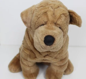 Yomiko Classics Dog Puppy Sharpei Brown Plush 17" - Picture 1 of 3