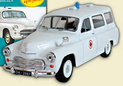 Ambulancia FSO Warszawa 202A - 1/43 - DeAgostini - Coches de culto de PRL - 'S' Foto 1 de 1