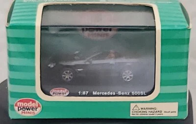 Mercedes-Benz 500 SL Black 1:87 H/O Free Shipping! - Image 1 of 2