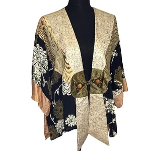 Vintage Art 2 wear Patchwork Sterling Styles Kimono Lagen look Boho - Picture 1 of 9