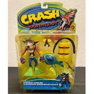 New Resaurus Crash Bandicoot Deep Dive Crash Bandicoot Figure, Series 2 - Picture 1 of 5