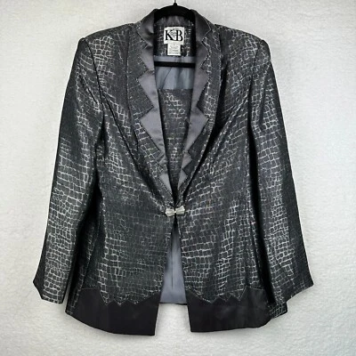 Jaqueta Blazer Feminina Vintage Stella Louise para KB 10 Jacaré Western Frisada - Imagem 1 de 4