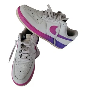 Men’s Nike Air Force 1 '07 LV8 Sz 11 Fashion Sneakers Grey Hyper Grape white Low - Picture 1 of 11