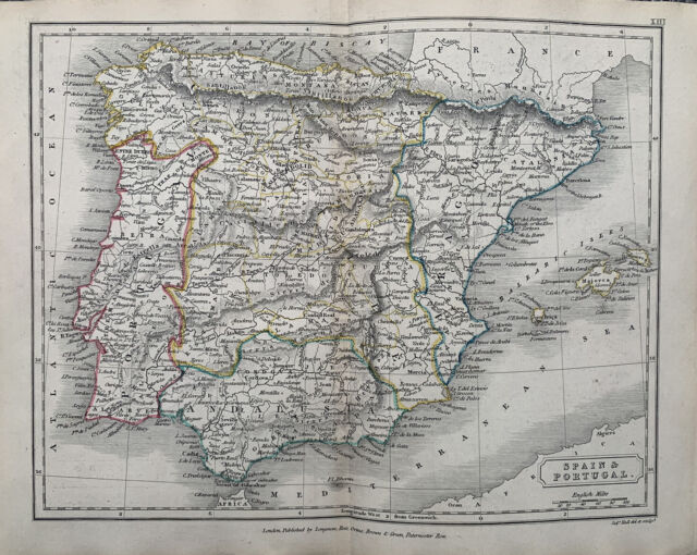 Preços baixos em Mapa Político de Portugal Mapas antigos da Europa Atlas