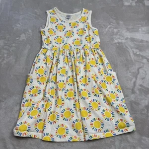Hannah Andersson Sunny Sunflowers Sleeveless Playground Dress with Pockets Sz 10 - Picture 1 of 6
