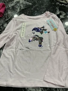 Cat & Jack Girls Size Medium 8 Long Sleeve Skater Shirt - Picture 1 of 2