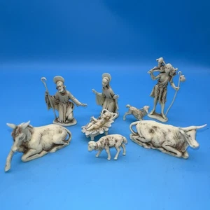 De colección Fontanini Depose Italia Belén Familia Figuras Pesebre 7 piezas Araña Marca Marfil - Imagen 1 de 11