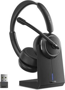 LEVN Wireless Headset w/ Mic Bluetooth Headset 2.4G Computer/Laptop/Games - Afbeelding 1 van 6