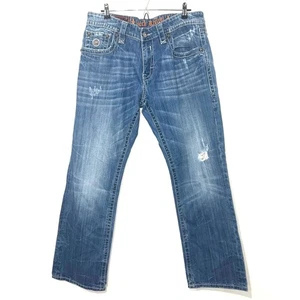 Jean recto Rock Revival Jimmy Distressed - Azul 36 - Imagen 1 de 10