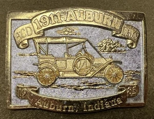 Vintage 1985 Auburn Cord Duesenberg ACD CLUB Belt Buckle - Picture 1 of 2