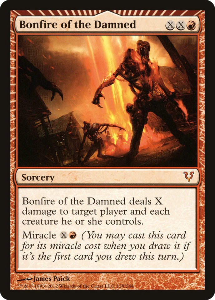 Bonfire of the Damned #129 (HP) Avacyn Restored AVR Magic MTG - Image 1 of 1