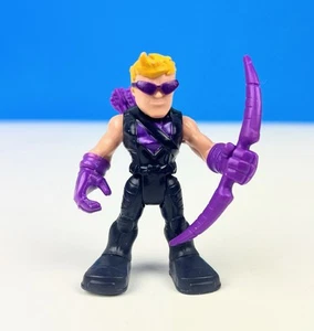 Playskool Marvel Super Hero Adventures HAWKEYE figura con arco púrpura Vengadores - Imagen 1 de 5