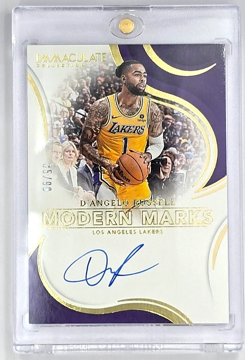 2023-24 Immaculate D’Angelo Russell Modern Marks Auto /99 Lakers - Image 1 of 2